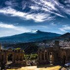 The Ancient theatre in Taormina, Sicily Von VanSky